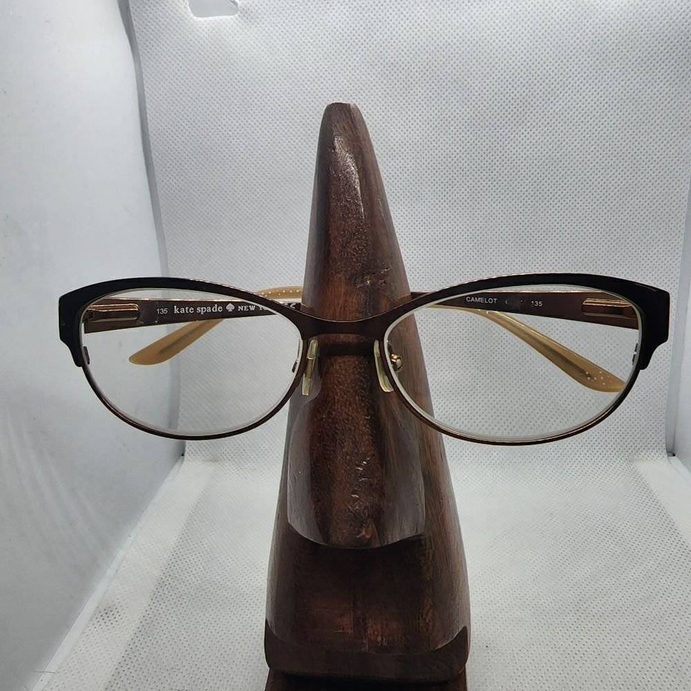 Kate Spade Camelot Tan & Gold Prescription Glasses Frames